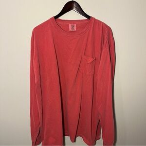 Comfort Colors Brick Red Long Sleeve Tee